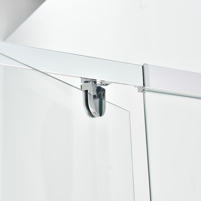 Pintu Shower Pivot Geser Tanpa Bingkai Bingkai Aluminium 900mm