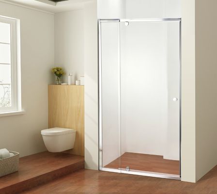 Pintu Shower Pivot Geser Tanpa Bingkai Bingkai Aluminium 900mm