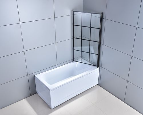 1-1.2mm Pivot Bath Shower Screen 55''X31'' Kaca Tempered