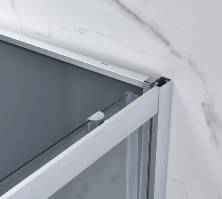 1-1.2mm 5mm Kaca Shower Enclosures Bingkai Aluminium