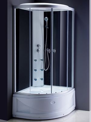 5mm Kuadran Black Shower Enclosure Aluminium Frame Sliding