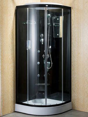 Bingkai Aluminium 31''X31''X85'' Corner Shower Glass Enclosure