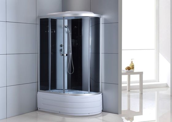 4mm 1200 × 800 × 2150mm Shower Pods Kabin Bingkai Aluminium Abu-abu