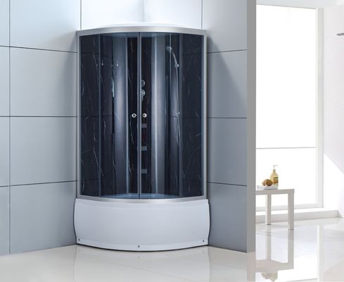 Mandi 990x990x2250mm Kaca Shower Enclosures Bingkai Aluminium 4mm