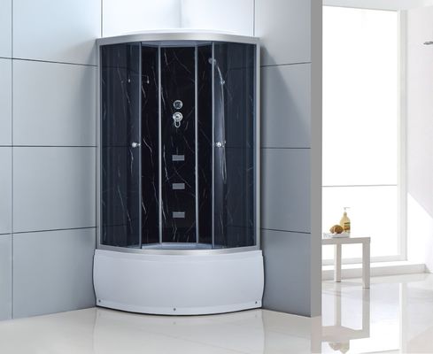 Mandi 990x990x2250mm Kaca Shower Enclosures Bingkai Aluminium 4mm