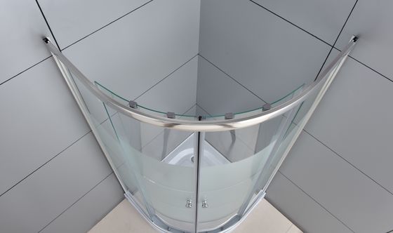 Chrome Aluminium Corner Enclosure Shower Enclosure Kaca Bening 5mm