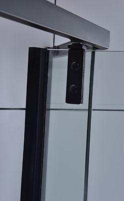 Tempered Glass Corner Quadrant Shower Enclosure Hitam ISO9001