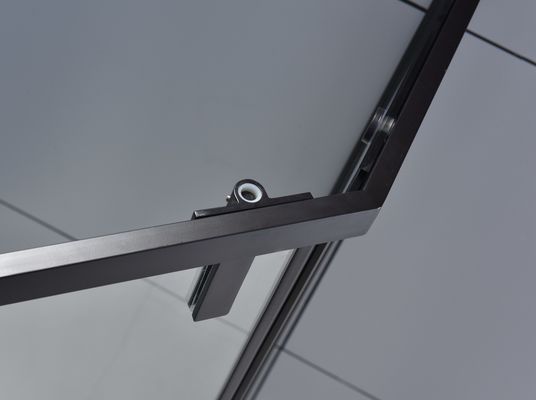 Tempered Glass Corner Quadrant Shower Enclosure Hitam ISO9001