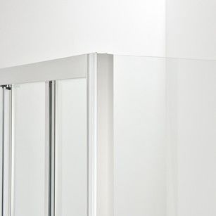 Kabin Shower Sudut Bingkai Aluminium