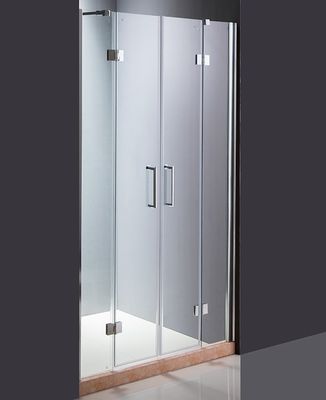 Bingkai Aluminium 6mm Corner Shower Unit Dan Baki Geser