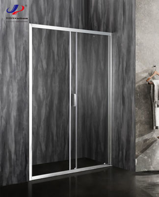 5/6mm Sliding Glass Shower Door 120*190cm Ukuran Kerangka Aluminium Kaca Tempered