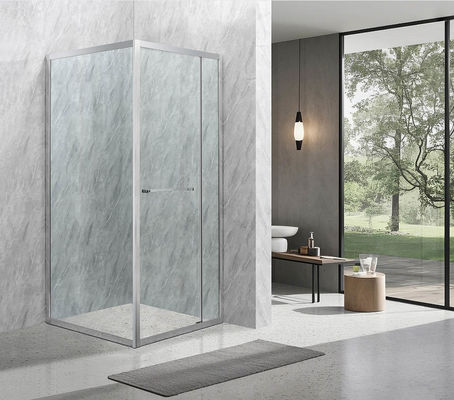 900x900 Kamar mandi 6/8mm Tempered Glass And Alum Frame Dengan Chromed For Stylish